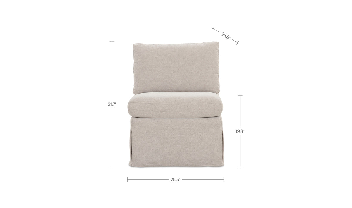 Fable Slipcover Dining Slipper Chair