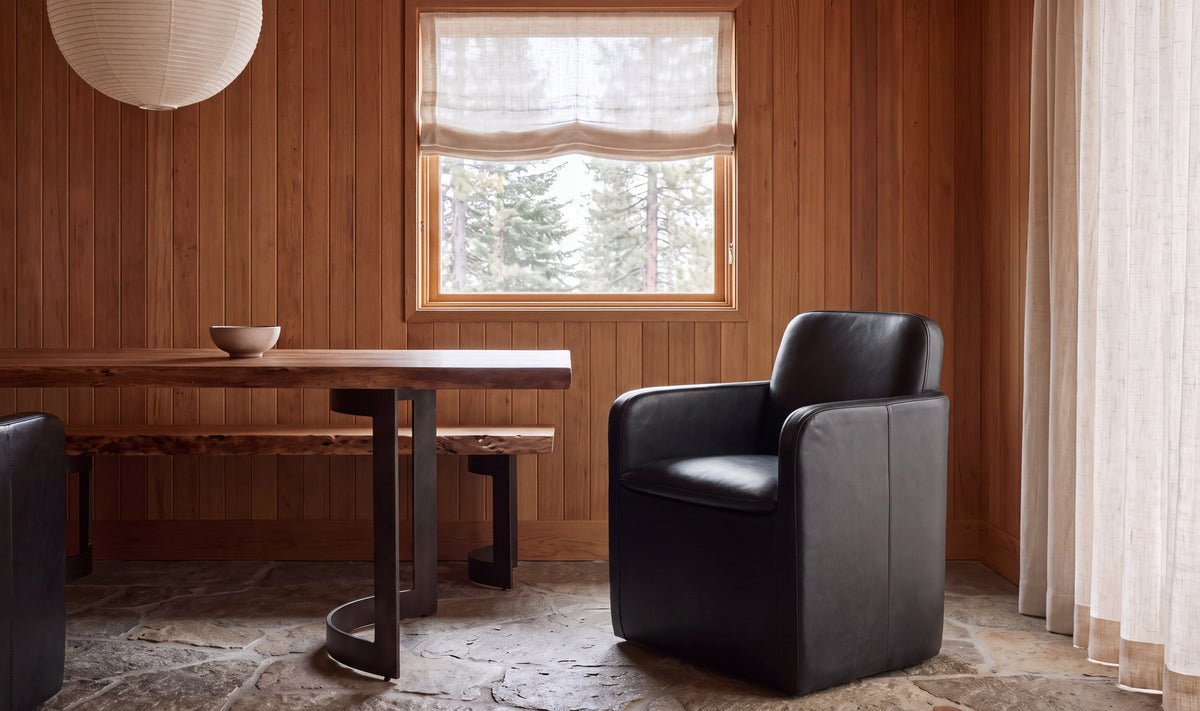 Bent Rolling Arm Chair