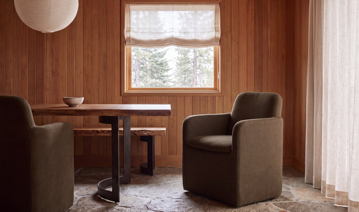 Bent Rolling Arm Chair
