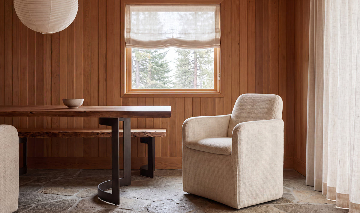 Bent Rolling Arm Chair