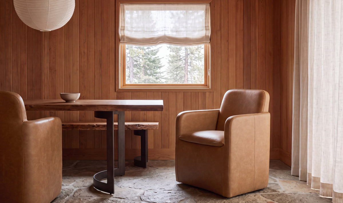 Bent Rolling Arm Chair