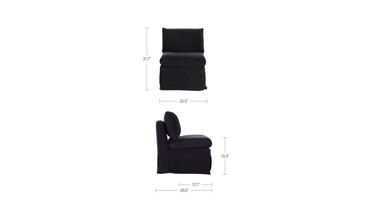 Fable Slipcover Dining Slipper Chair