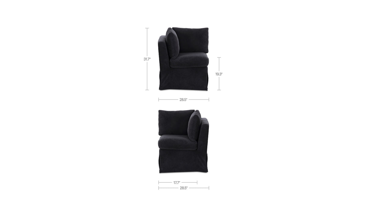 Fable Slipcover Dining Corner Chair