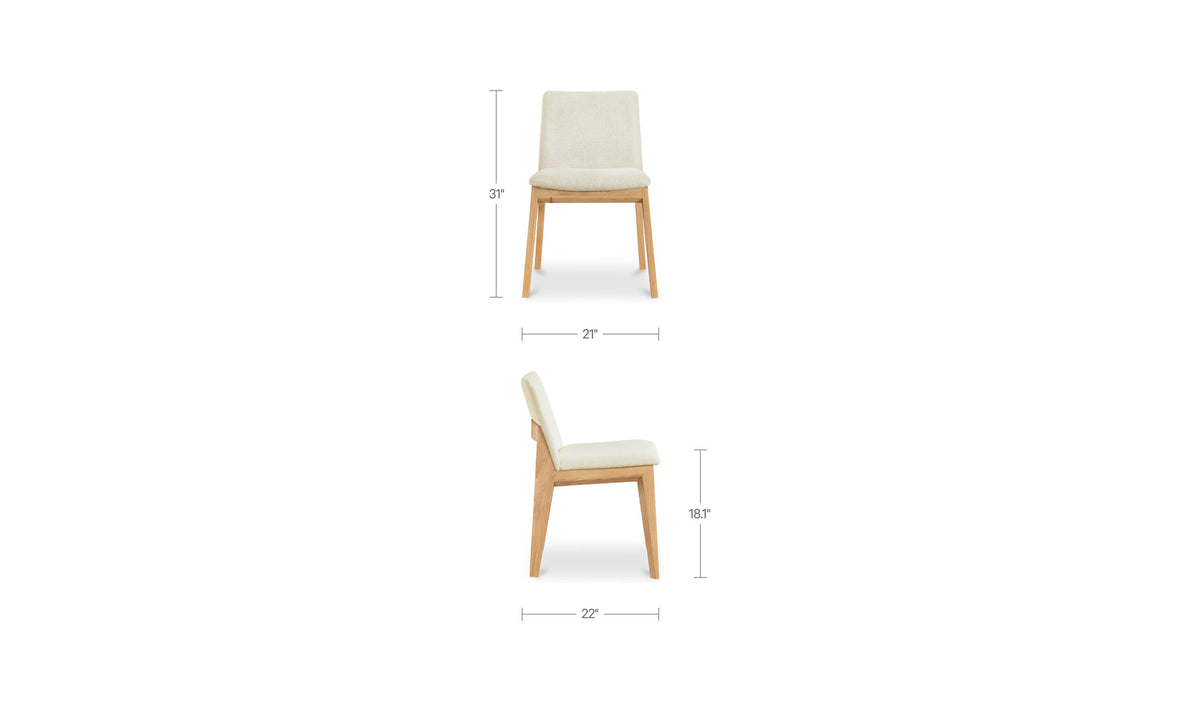 Deco Oak Dining Chair Set Of 2