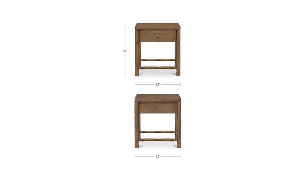 Evermore 1 Drawer Nightstand