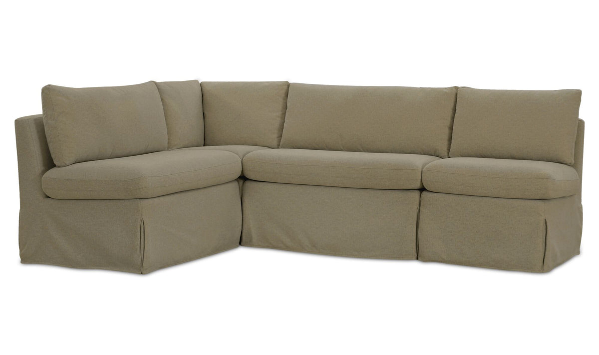 Fable Slipcover Dining Banquette L-Shape 96.0