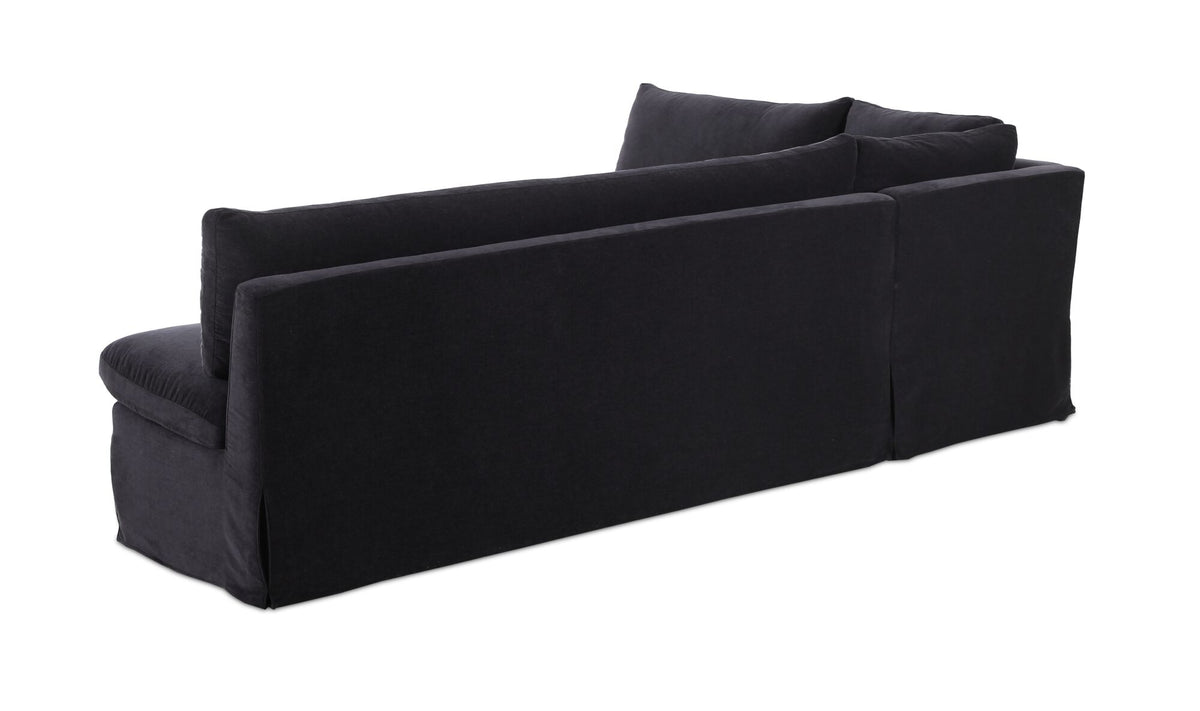 Fable Slipcover Dining Banquette  L-Shape 100.5 in