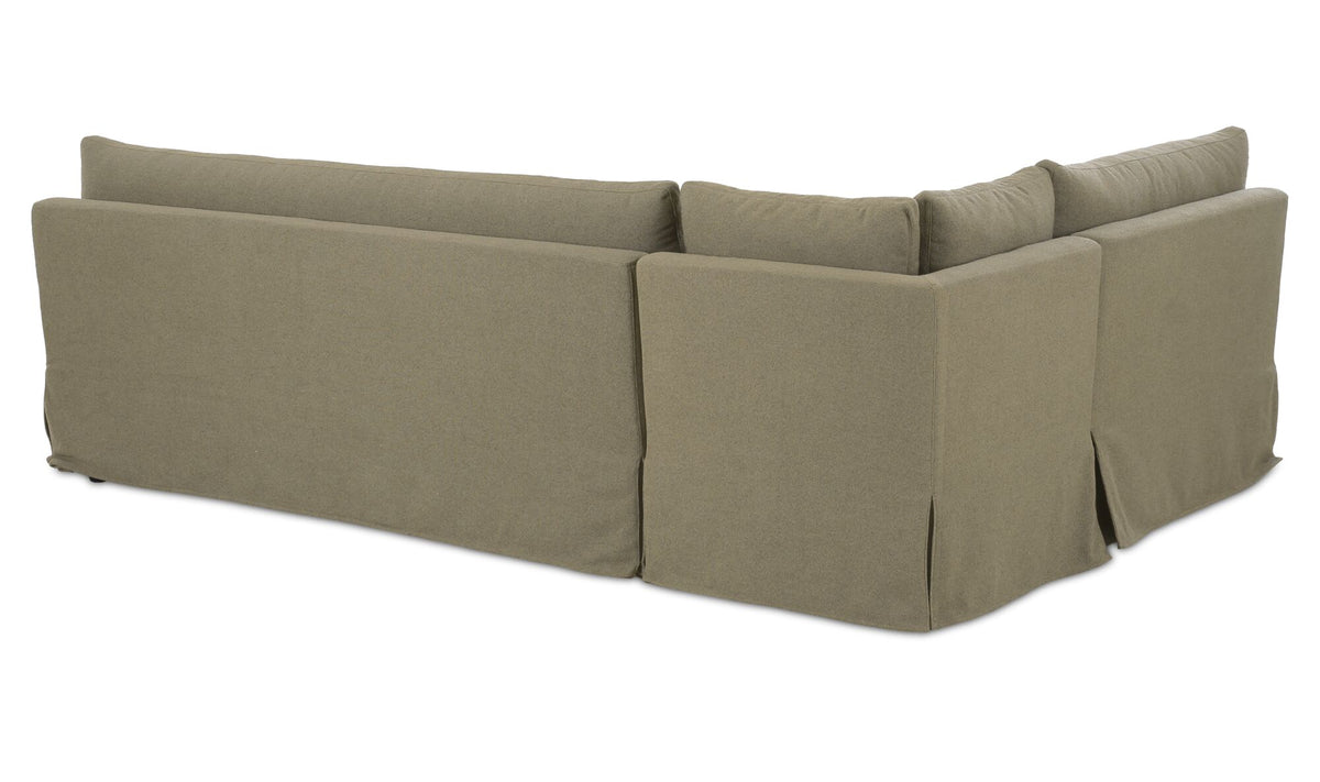 Fable Slipcover Dining Banquette  L-Shape 100.5 in