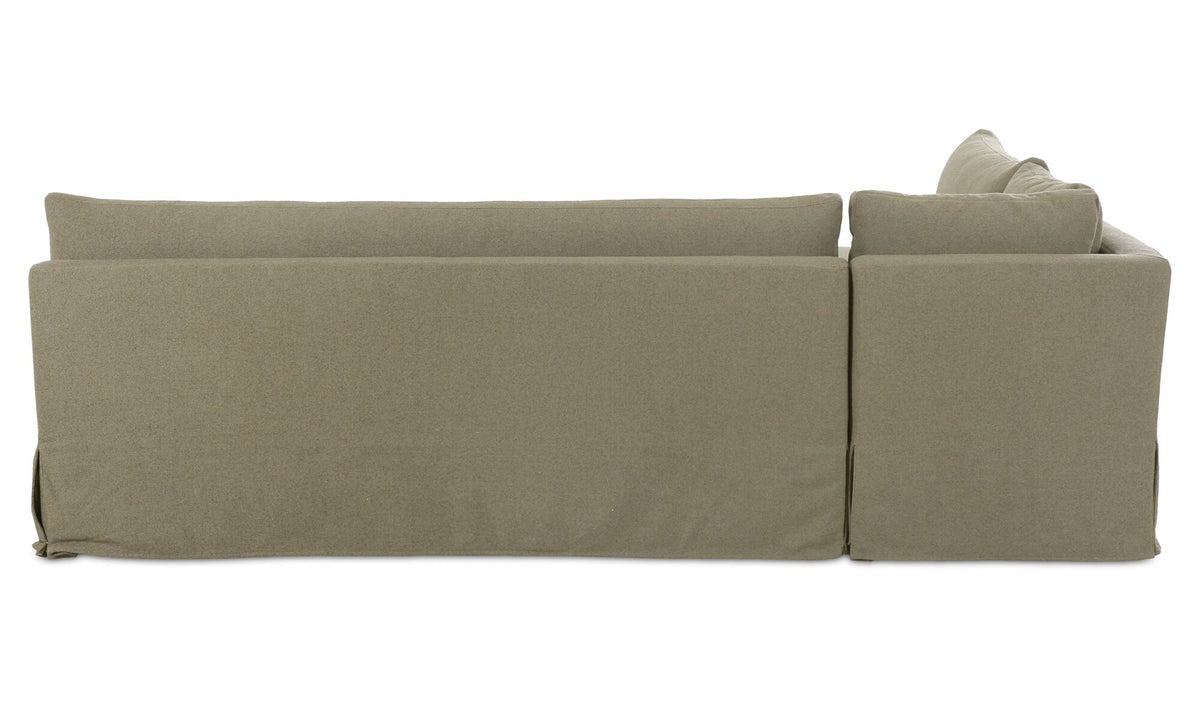 Fable Slipcover Dining Banquette  L-Shape 100.5 in