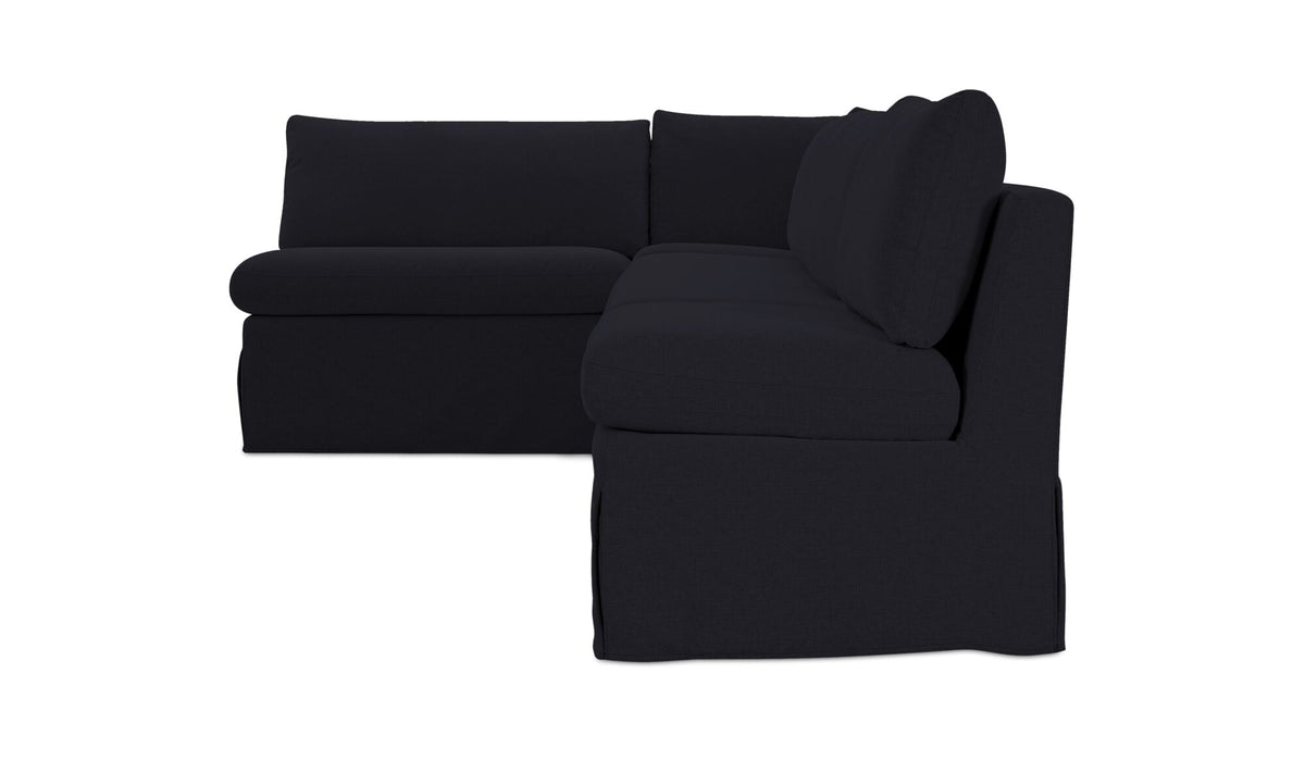 Fable Slipcover Dining Banquette L-Shape 125.5