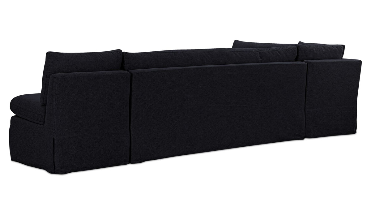 Fable Slipcover Dining Banquette L-Shape 125.5