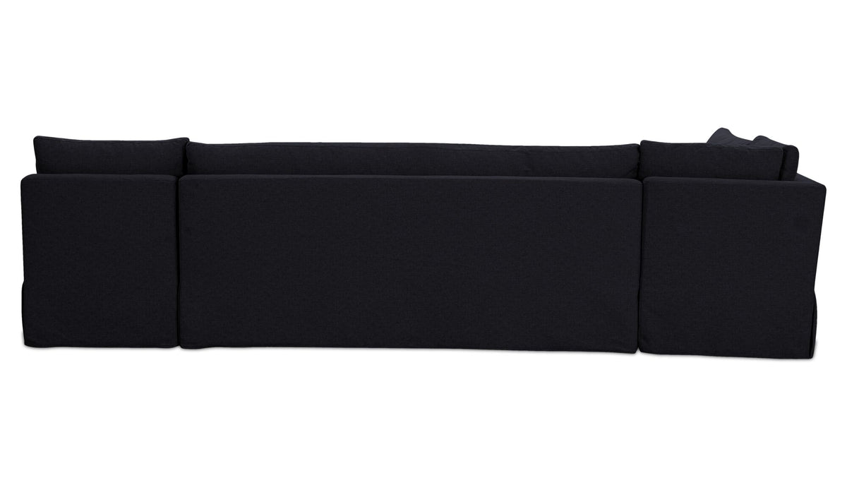 Fable Slipcover Dining Banquette L-Shape 125.5