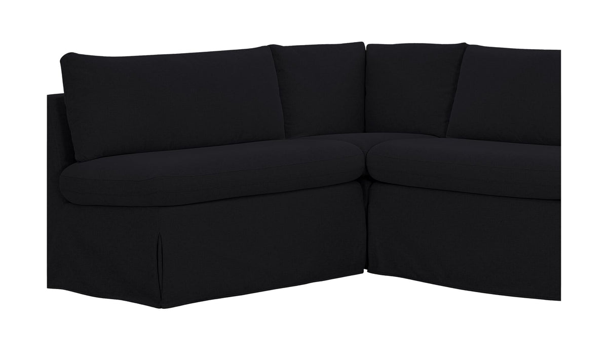 Fable Slipcover Dining Banquette L-Shape 125.5