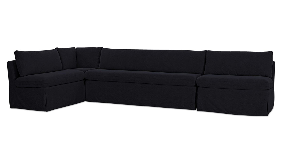 Fable Slipcover Dining Banquette L-Shape 139.5