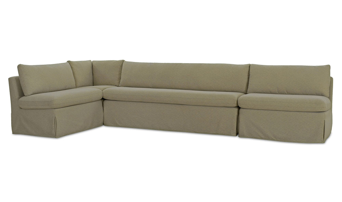 Fable Slipcover Dining Banquette L-Shape 139.5
