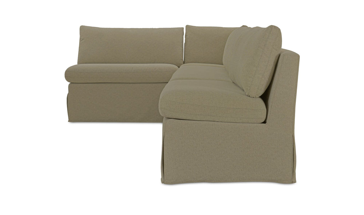 Fable Slipcover Dining Banquette L-Shape 139.5