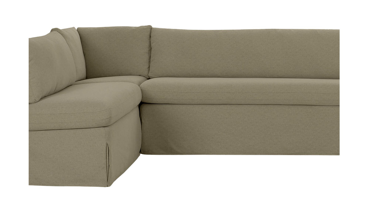 Fable Slipcover Dining Banquette L-Shape 139.5