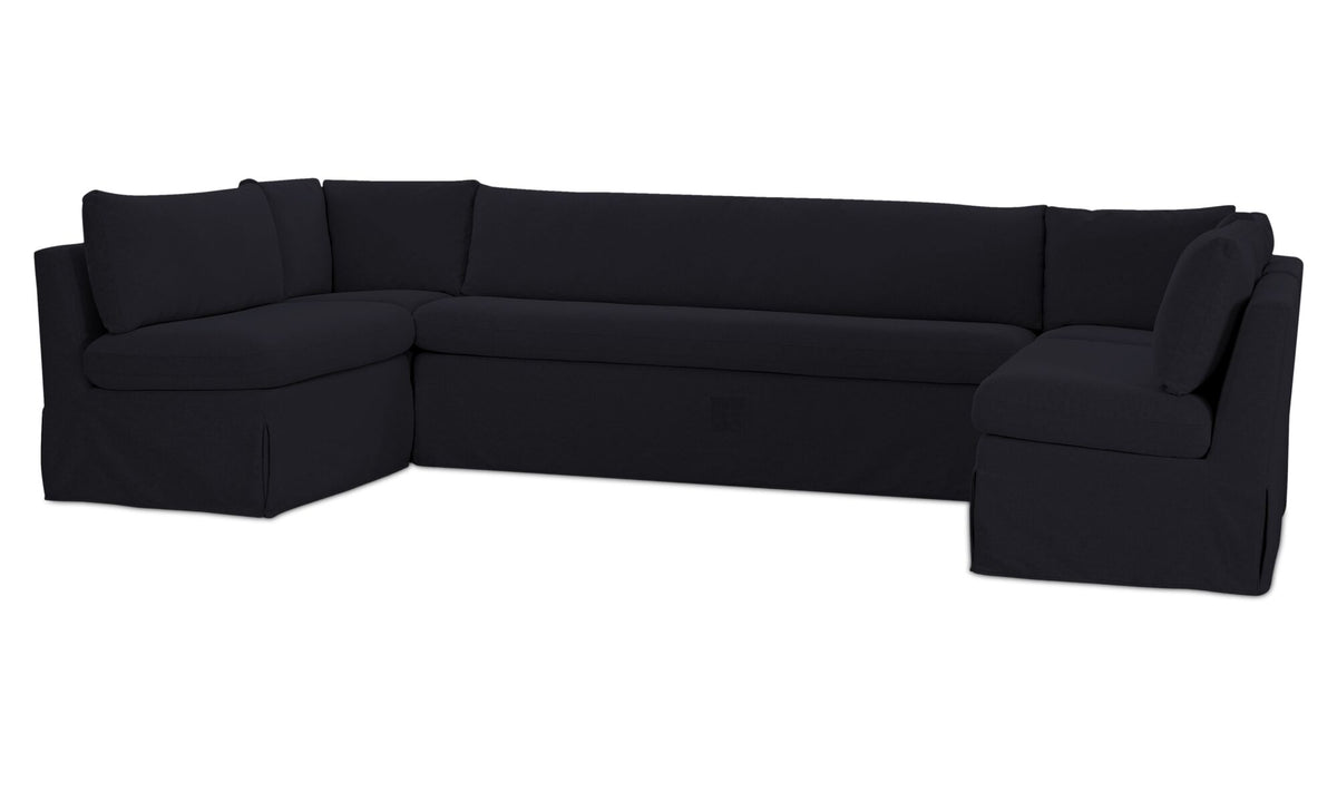 Fable Slipcover Dining Banquette U-Shape 129