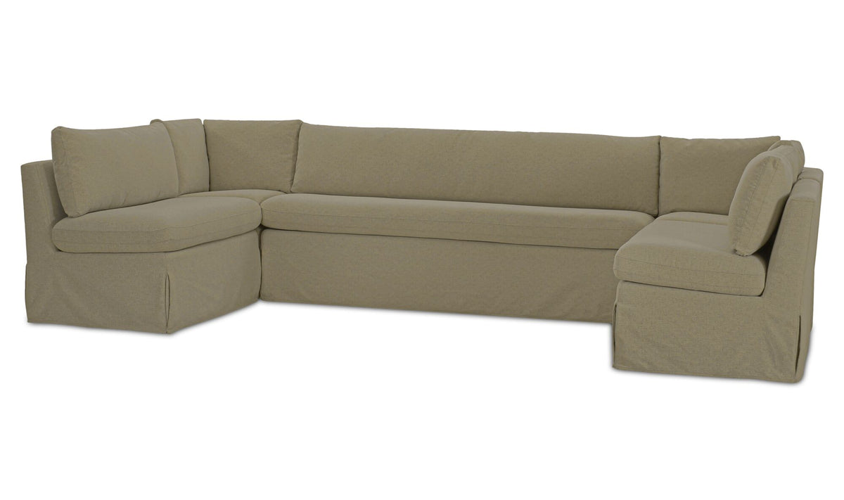 Fable Slipcover Dining Banquette U-Shape 129