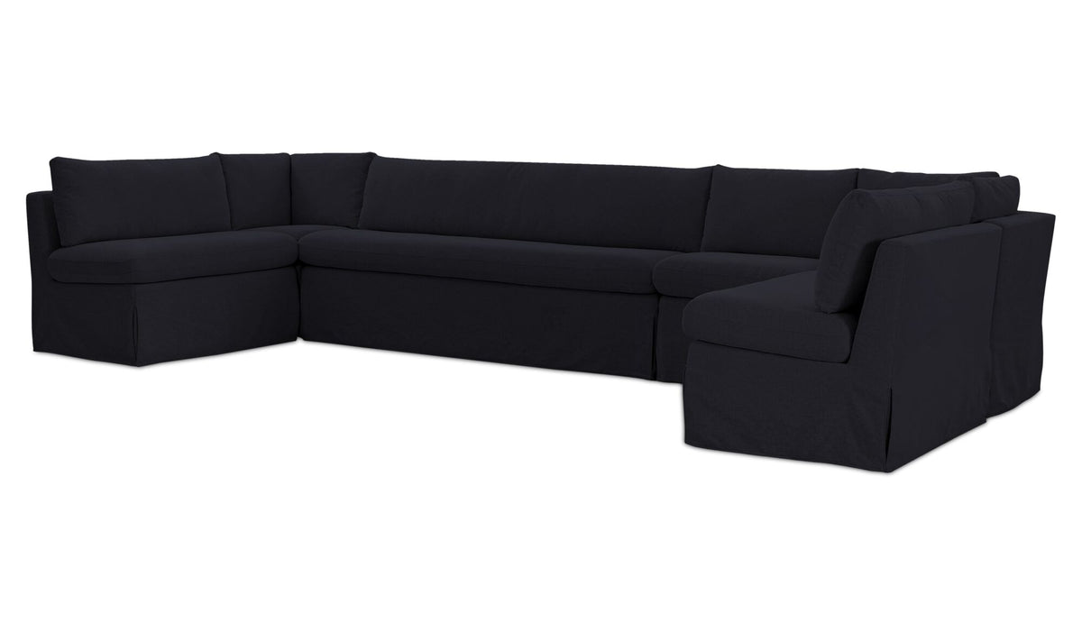 Fable Slipcover Dining Banquette U-Shape 154