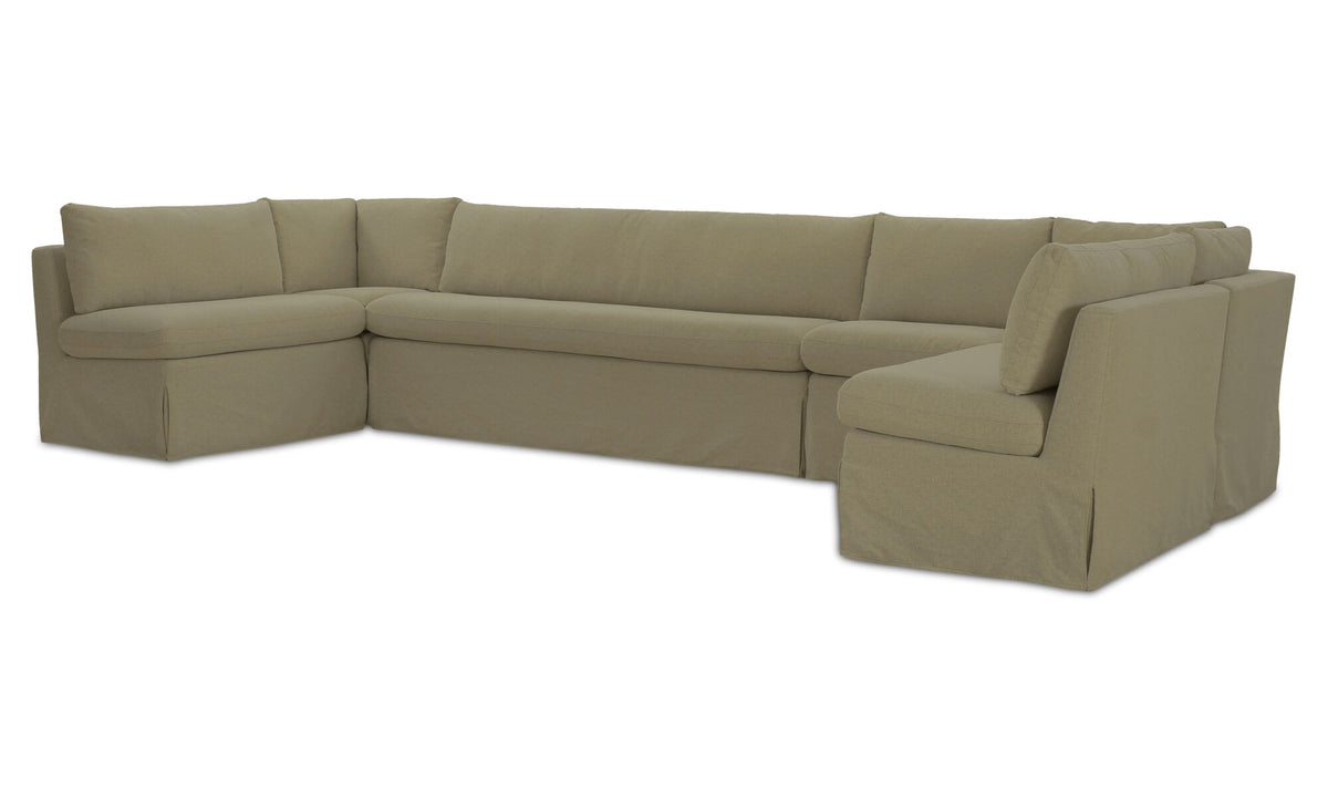 Fable Slipcover Dining Banquette U-Shape 154