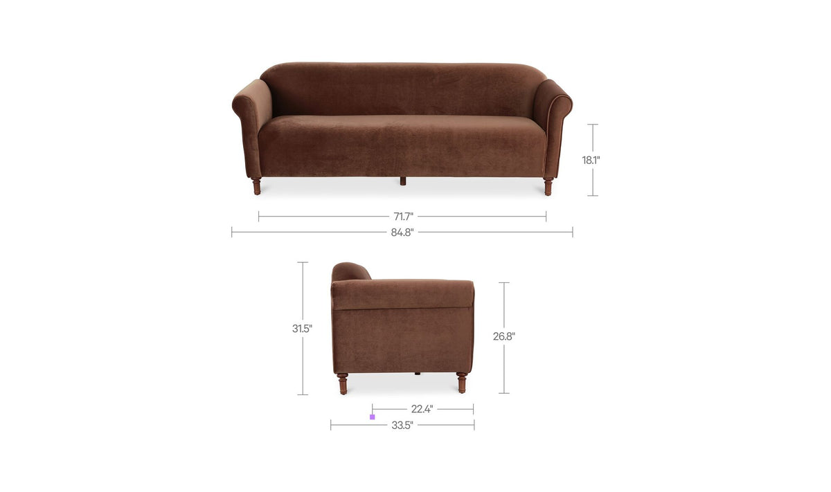 Harmony Sofa Faux Mohair