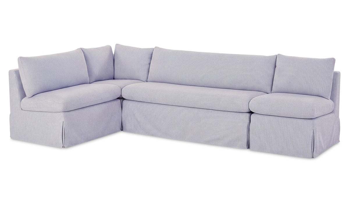 Fable Slipcover Dining Banquette L-Shape 125.5
