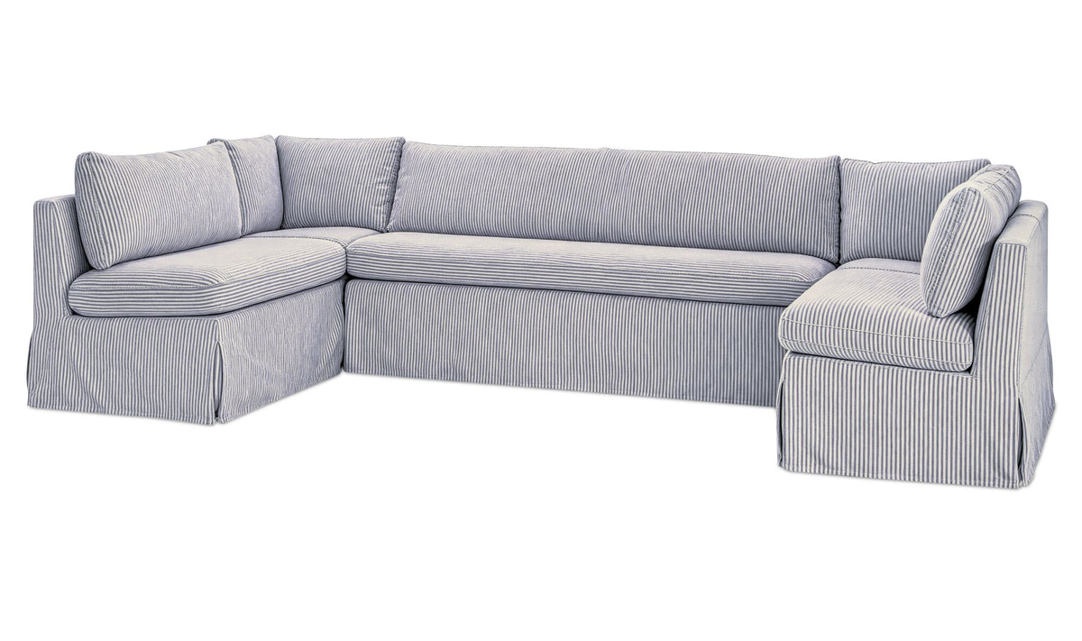 Fable Slipcover Dining Banquette U-Shape 129