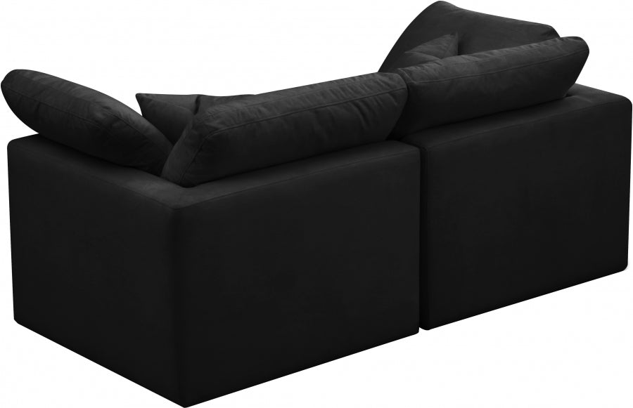 Plush Velvet Standard Comfort Modular Sofa