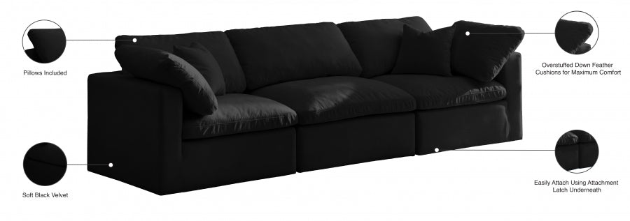 Plush Velvet Standard Comfort Modular Sofa