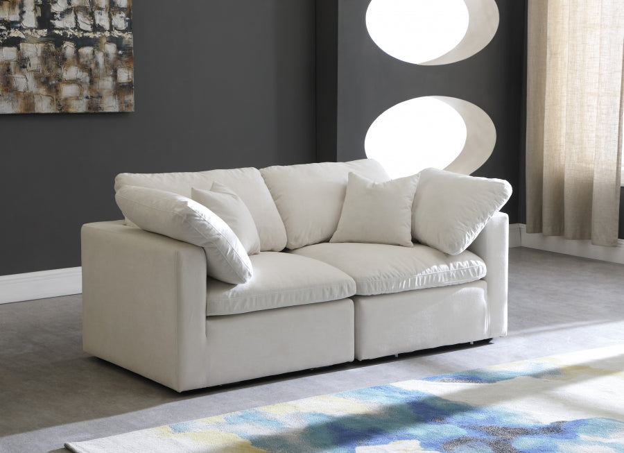 Plush Velvet Standard Comfort Modular Sofa