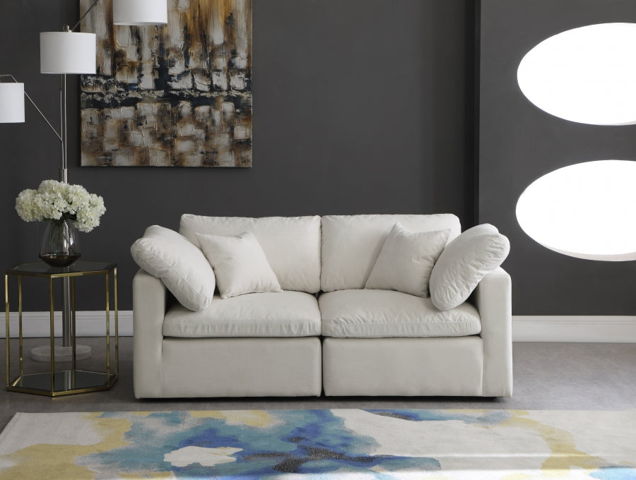 Plush Velvet Standard Comfort Modular Sofa