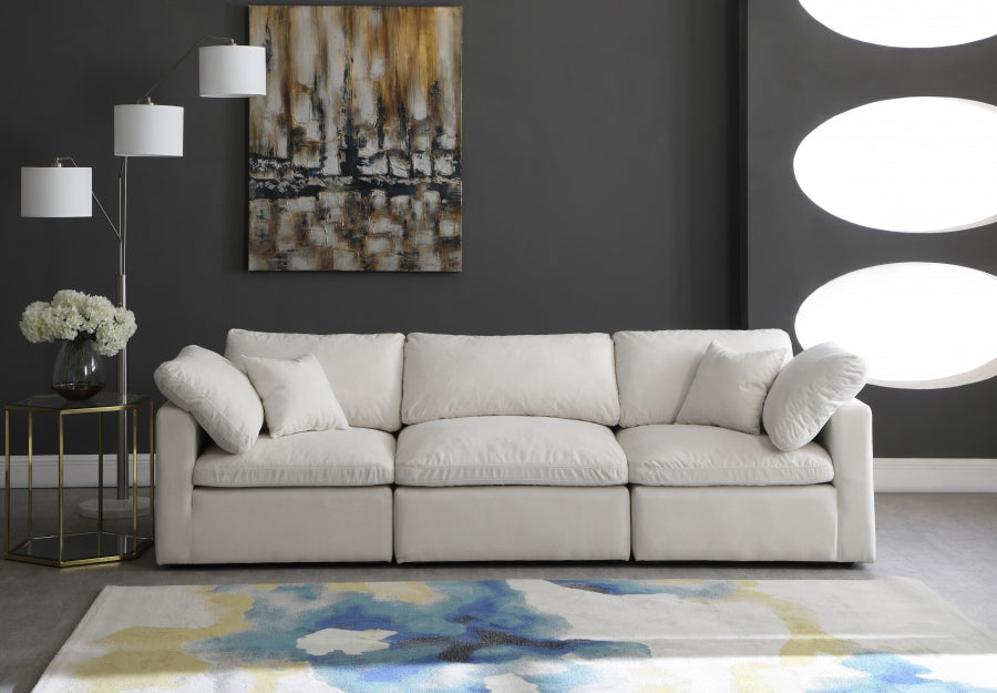 Plush Velvet Standard Comfort Modular Sofa