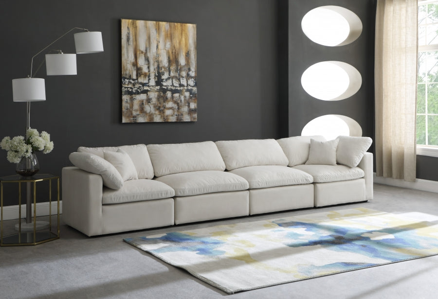 Plush Velvet Standard Comfort Modular Sofa