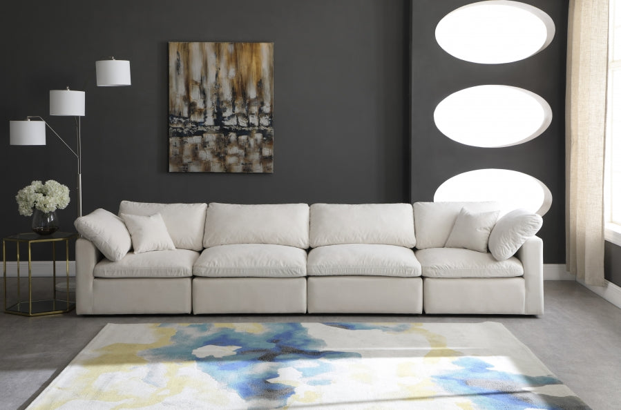 Plush Velvet Standard Comfort Modular Sofa