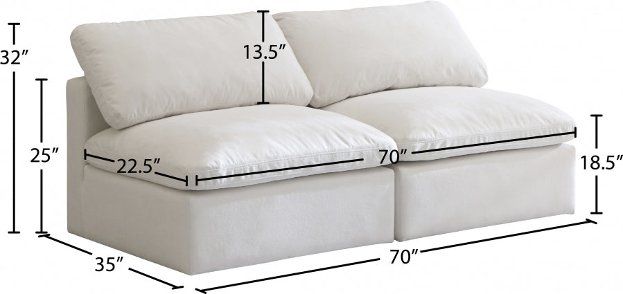 Plush Velvet Standard Comfort Modular Sofa