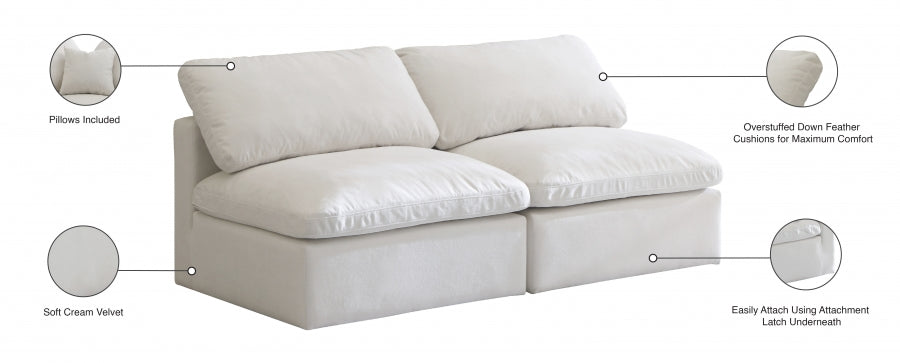 Plush Velvet Standard Comfort Modular Sofa