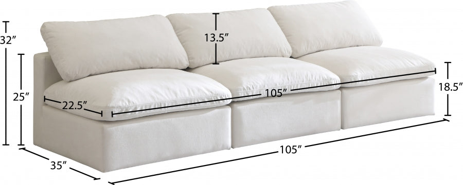 Plush Velvet Standard Comfort Modular Sofa