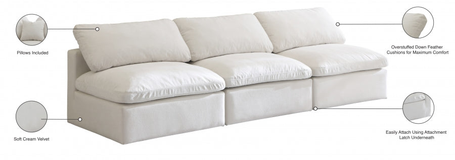 Plush Velvet Standard Comfort Modular Sofa