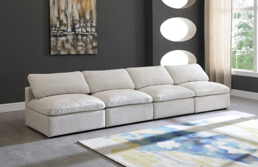 Plush Velvet Standard Comfort Modular Sofa