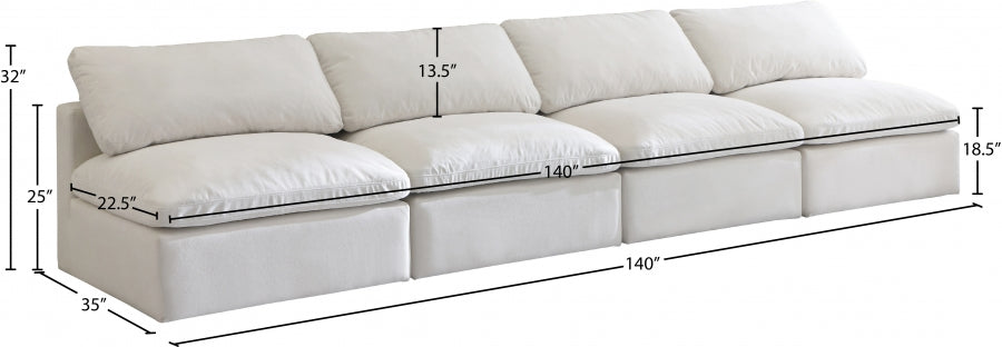 Plush Velvet Standard Comfort Modular Sofa