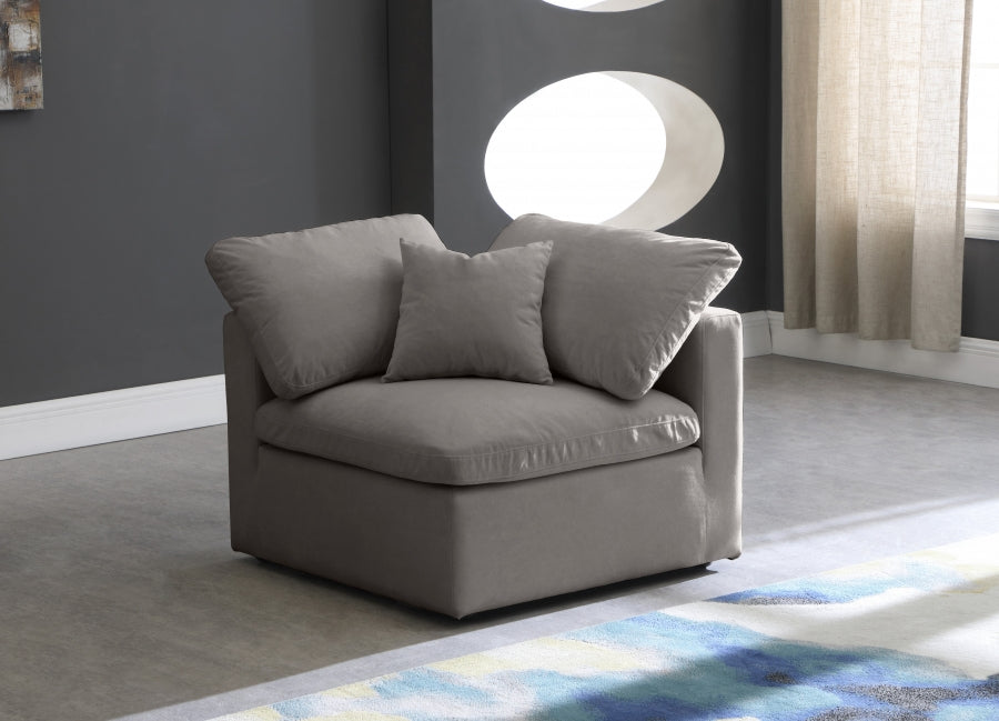 Fauteuil d'appoint rembourré en chenille Vivi 