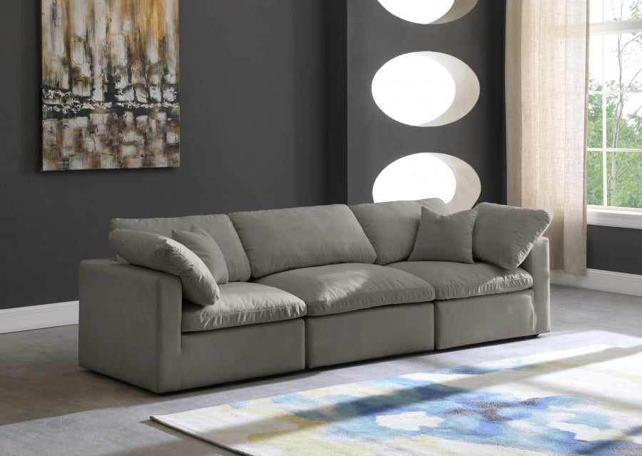 Plush Velvet Standard Comfort Modular Sofa