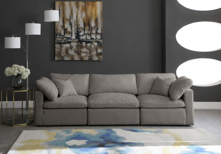 Plush Velvet Standard Comfort Modular Sofa