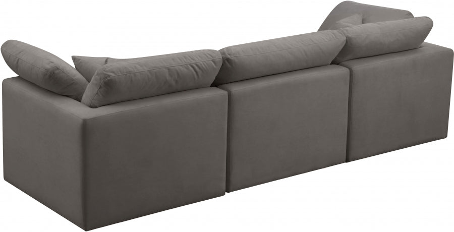 Plush Velvet Standard Comfort Modular Sofa