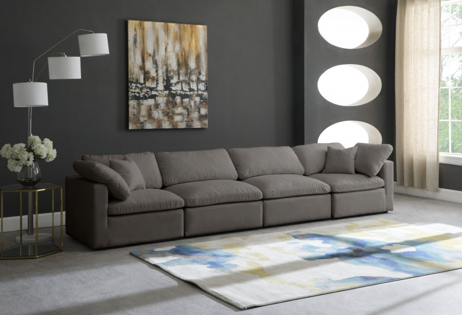 Plush Velvet Standard Comfort Modular Sofa