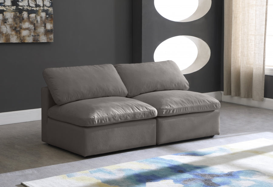 Plush Velvet Standard Comfort Modular Sofa