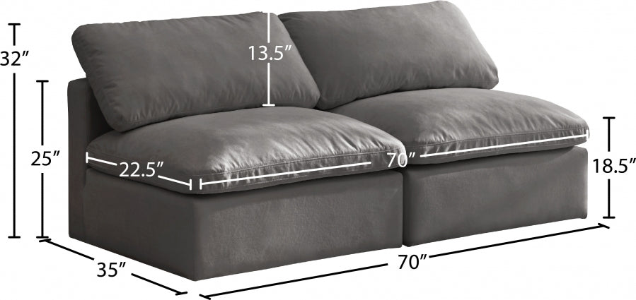 Plush Velvet Standard Comfort Modular Sofa