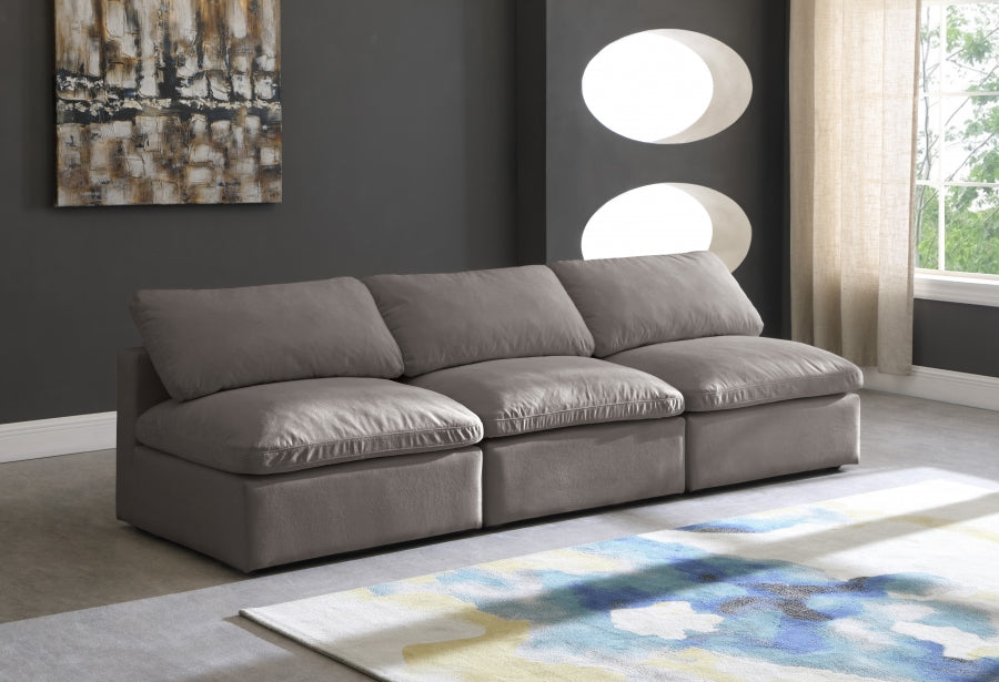 Plush Velvet Standard Comfort Modular Sofa