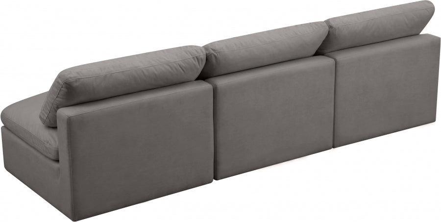 Plush Velvet Standard Comfort Modular Sofa